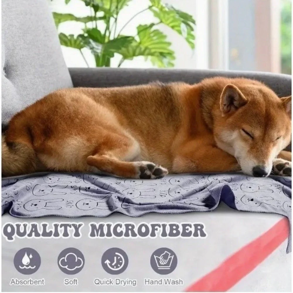 Super Absorbent‎ Microfiber Pet Quick Drying Towels XS 14